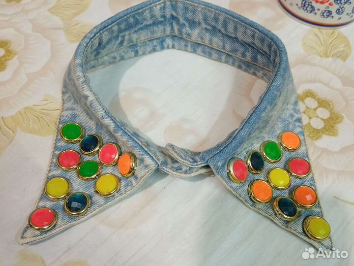 Воротник джинсовый