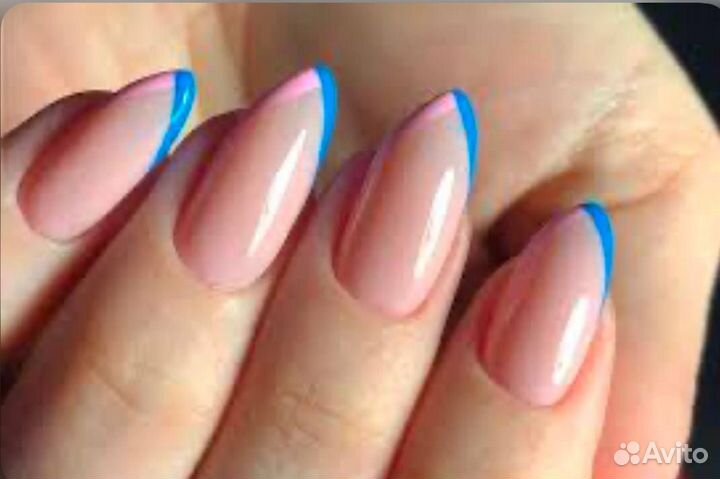 Комбинированный маникюр с покрытием гель-лак Френч