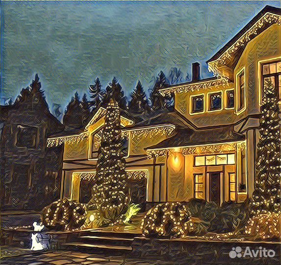 Гирлянда Монтаж