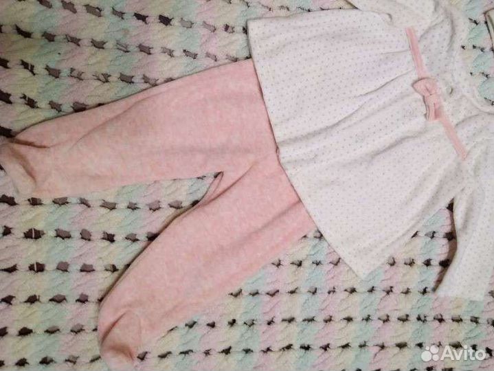 Костюмчик для девочки велюр 62