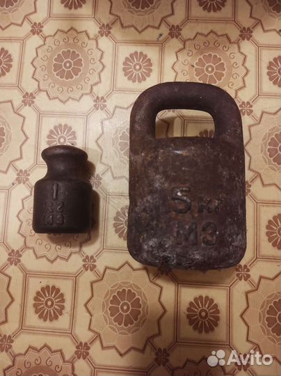 Гиря торговая 5 кг.ссср