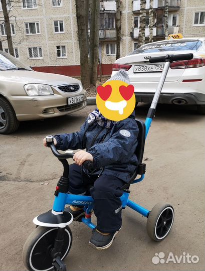 Велосипед коляска с ручкой