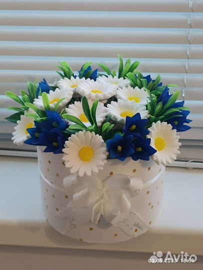 Букет цветов из мыла