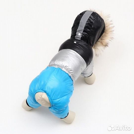 Комбинезон 'Пушок', размер 18 (дс 40 см, ог 50 см, ош 38 см), голубой