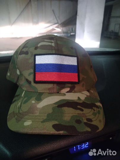 Бейсболка с патчем флаг РФ