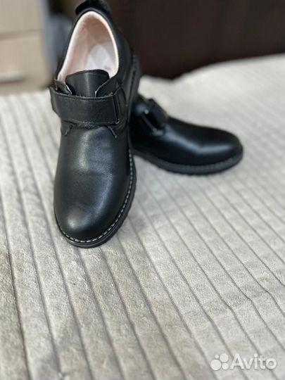 Полуботинки кожаные для мальчика 38 кожаные