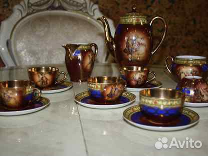 Вышлю винтаж 40-50е кофе наборГермания сервиза car