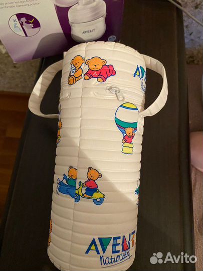 Молокоотсос Philips avent ручной с термосом