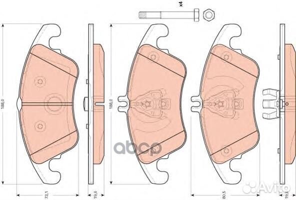 Колодки пер.mercedes W204 07-14/CLS (C218) 11-1