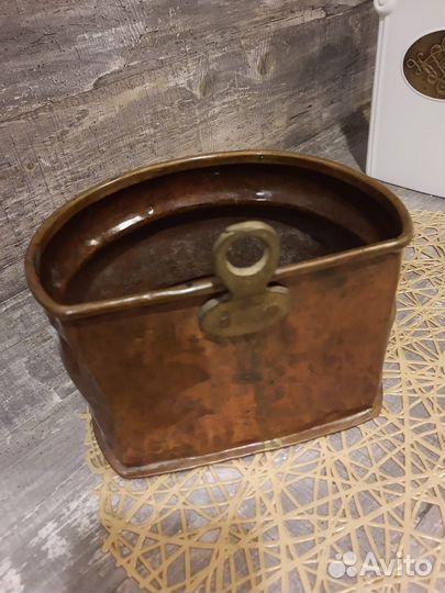 Кашпо медь Винтаж