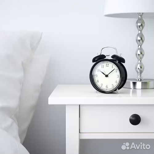 Будильник IKEA Дэкад черный