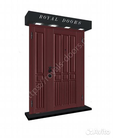 Широкая металлическая дверь