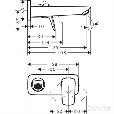 Смесители для раковины Hansgrohe 71576670