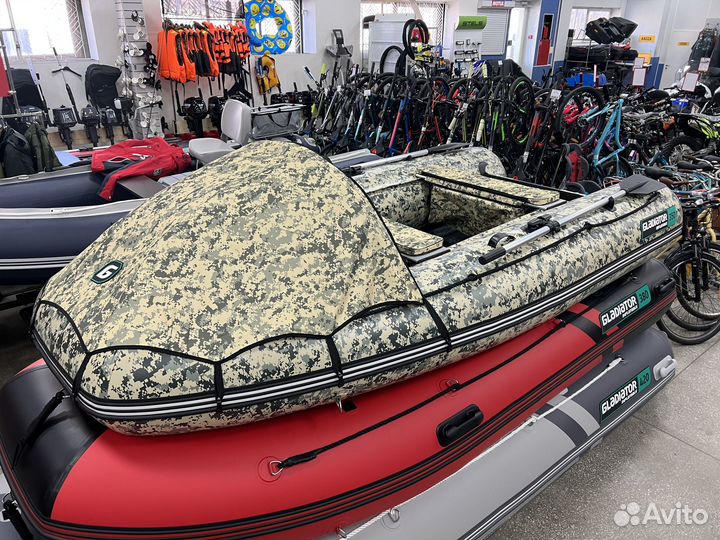 Gladiator E350 Pro Camo Лодка пвх надувная с нднд