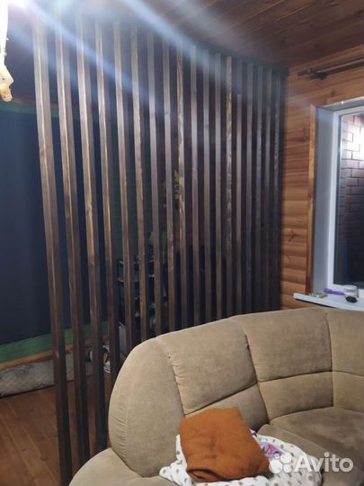 Декоративные перегородки из массива сосны