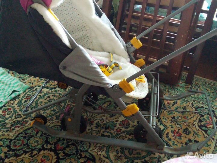 Детские санки коляска