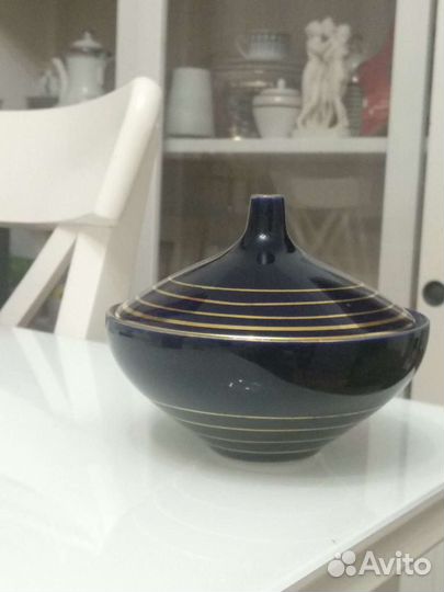 Сахарница, кобальт, германия, винтаж