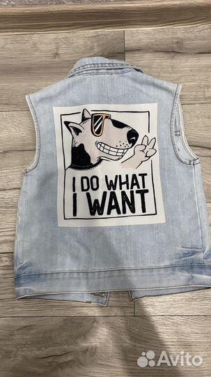 Жилет джинсовый
