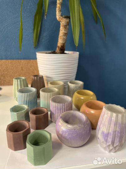 Кашпо из гипса