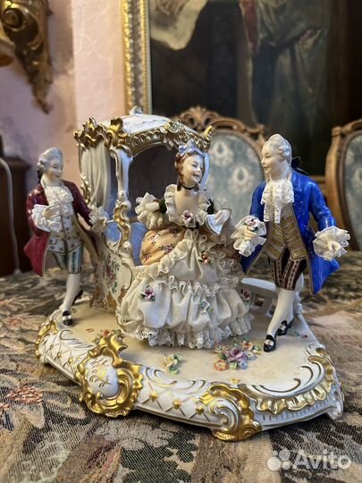 Кружевная статуэтка Unterweissbach Германия