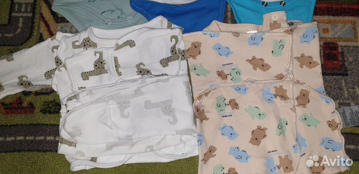 Детские вещи пакетом от 50см до 62см