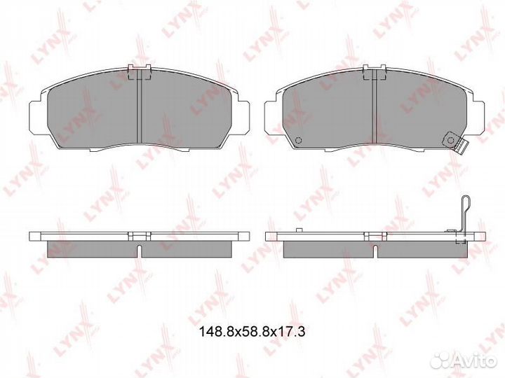 Колодки тормозные передние honda Civic 05 / FR-V 0