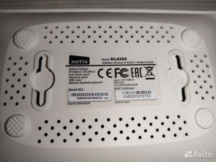 Роутер модем маршрутизатор netis dl4323