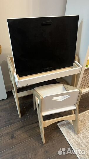 Детский рустущий стол и стул