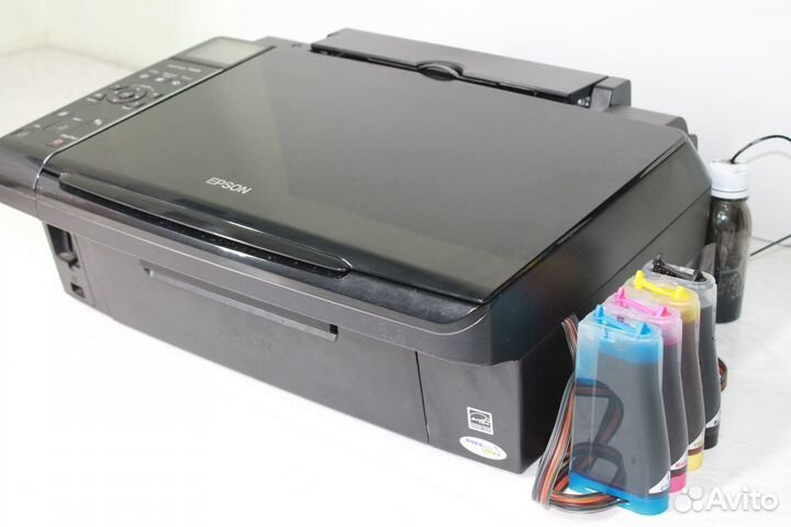 Мфу с снпч Epson TX419 (заправлен)