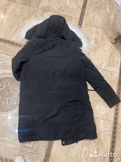 Парка с натуральным мехом