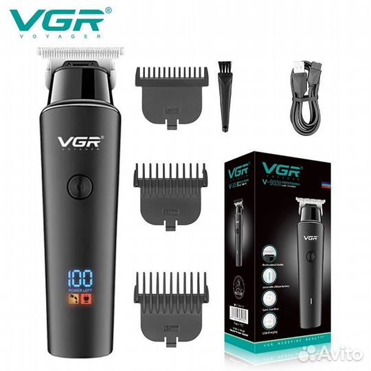 Триммер VGR V937 c дисплеем, type-c