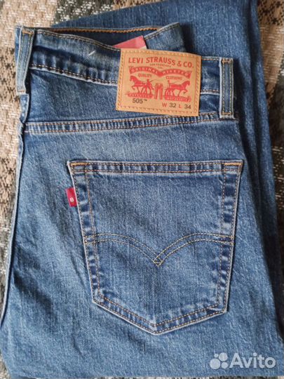 Джинсы Levi's 505. W32/L34. Оригинал. Новые