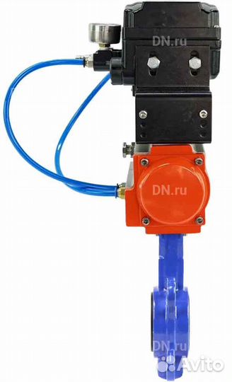 Затвор дисковый поворотный DN.ru GGG50-316L-epdm Ду250 Ру16, чугун GGG50, диск - сталь 316L, epdm, с