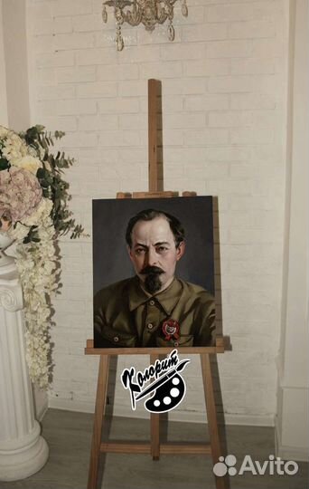 Портрет холст с подрамником 40х50 Дзержинский Ф. И