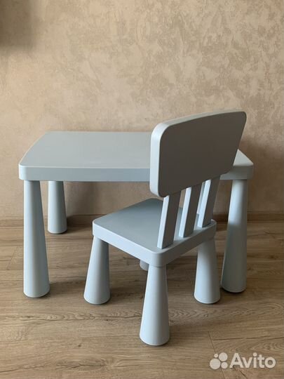 Детский стол и стул маммут mammut IKEA