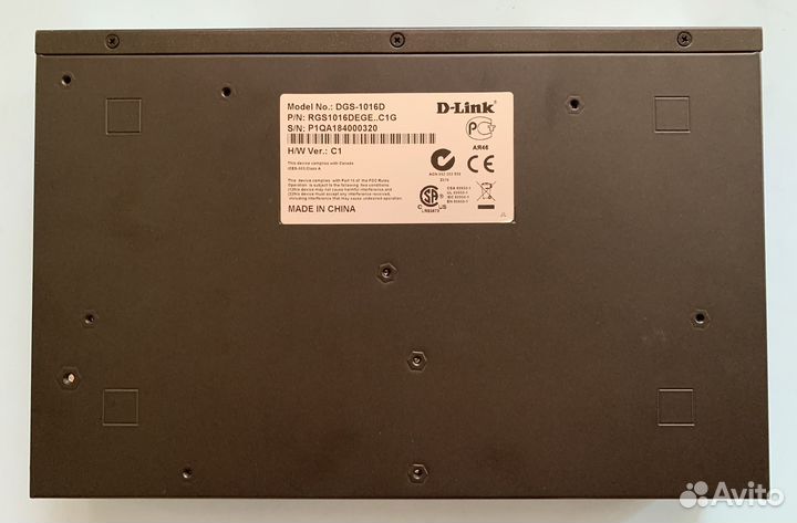 Коммутатор D-Link DGS-1016D