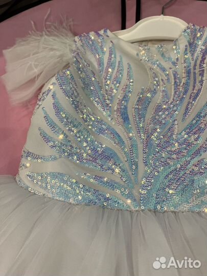 Нарядное платье для девочки 128 134 дизайнерское