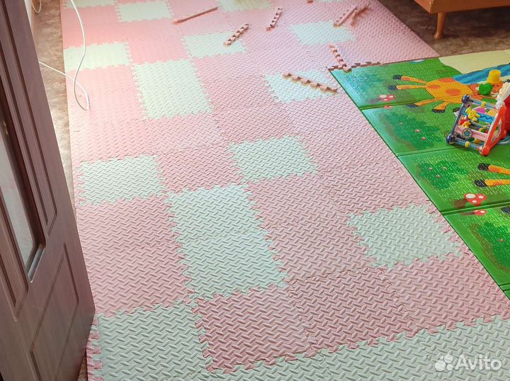 Детский игровой коврик пазл (24шт) 30*30*1см