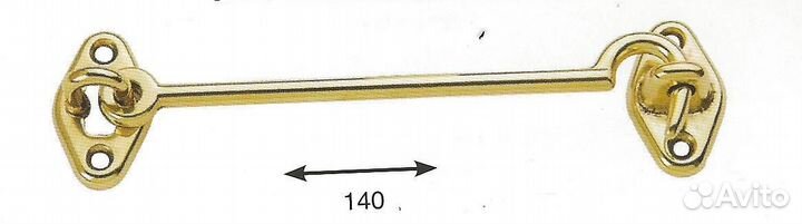 Крючок накидной из латуни