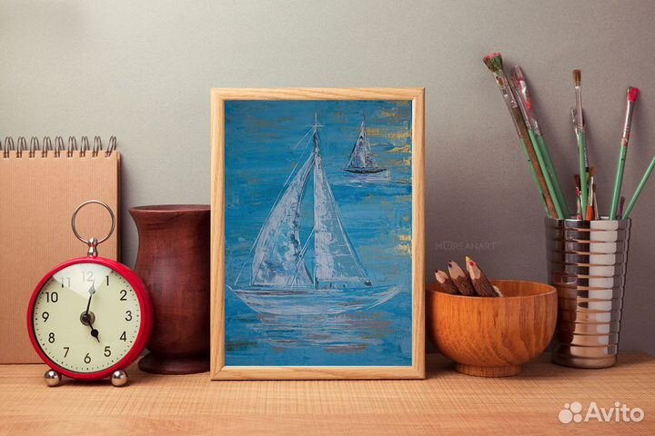 Картина акрилом на холсте 