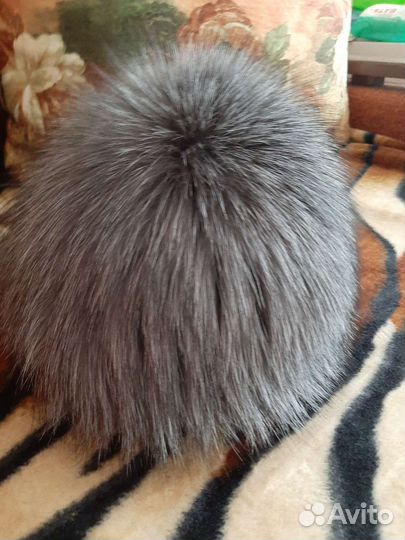 Шапка женская из 100 натурального меха лисы