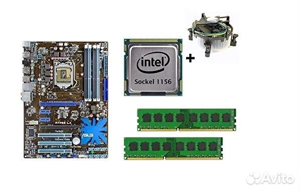 Сборка Core I5 660 на плате P7P55D LE
