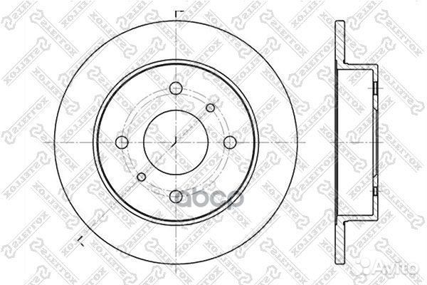 6020-2229-SX диск тормозной задний Nissan Alme
