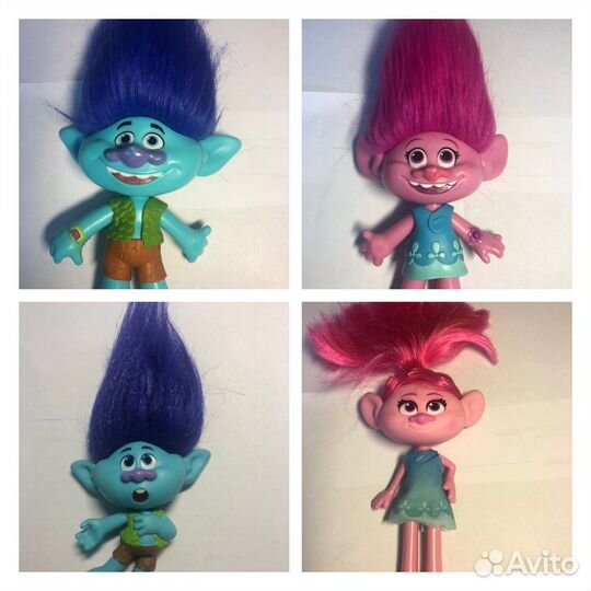 Цветан и Розочка тролли Hasbro