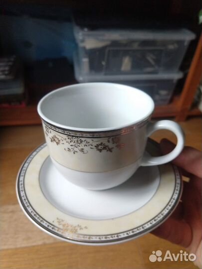 Чайные чашки с блюдцами Чехия 6 шт