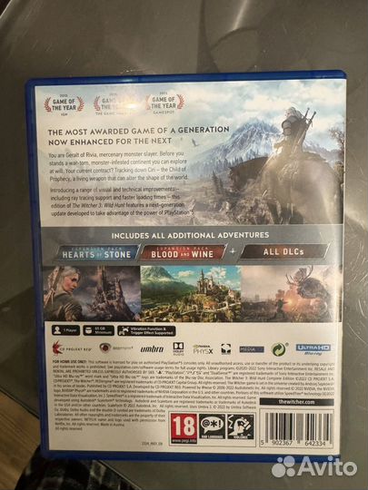 Ведьмак 3 ps5 диск