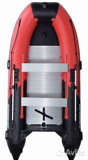 Надувная лодка gladiator C370AL красно-черный