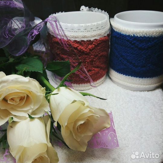 Чехлы на кружки ручной работы