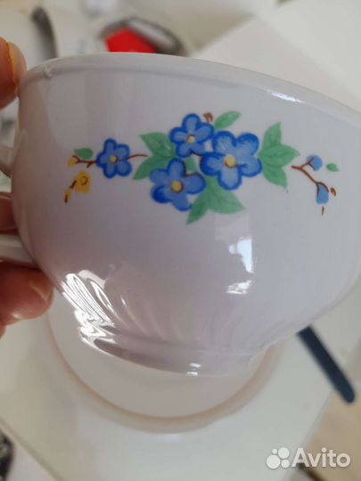 Чайный сервиз новый винтаж фарфор чайка