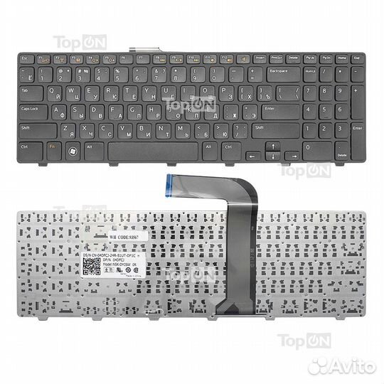 TopON Клавиатура для ноутбука Dell Inspiron N5110